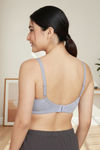Zivame Maternity Double Layered Non Wired 3/4th Coverage Nursing Bra - Grey Melange — thumbnail 3